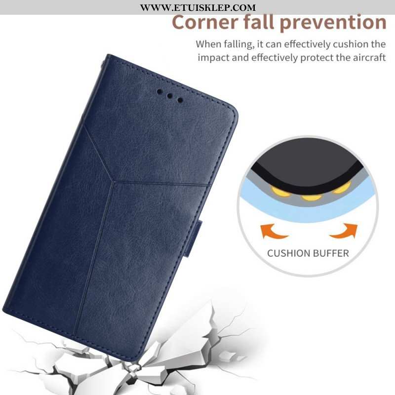 Etui Folio do OnePlus Nord 2 5G Stylowa Skórzana Konstrukcja Geo Y